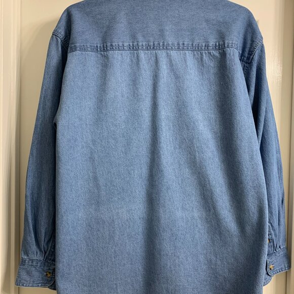 Casino Classics Brand Women's Denim Shirt with Logo Size XXL - Picture 2 of 4